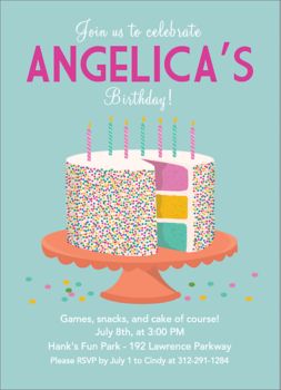 sprinkle party invitation