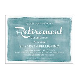 Watercolor Retirement Party Invitation | Paper Source
