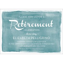 Watercolor Retirement Party Invitation | Paper Source