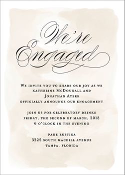 Chateau Engagement Party Invitation Paper Source