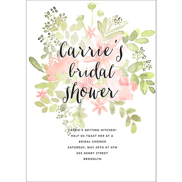 Pressed Blossoms Bridal Shower Invitation | Paper Source