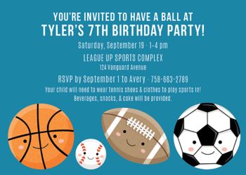 Sports Birthday Party Invitation | Paper Source