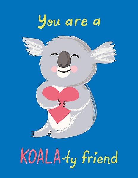 Koala-ty Friend Custom Valentine Card | Paper Source