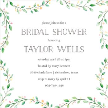 bridal invitations