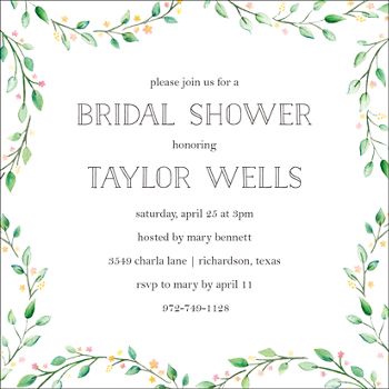 bridal shower borders templates