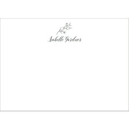 Modern Personal Stationery Set with Script Name on Top - Modern