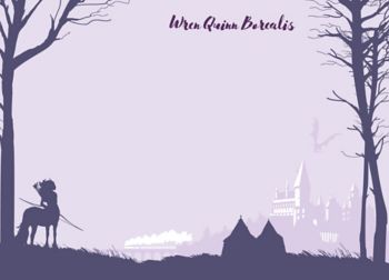 Forbidden Forest Purple Silhouette Harry Potter Stationery | Paper Source