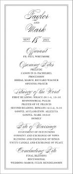 Black Tie Program Paper Source