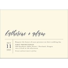 Paper Source Fineline Foil Wedding Invitation