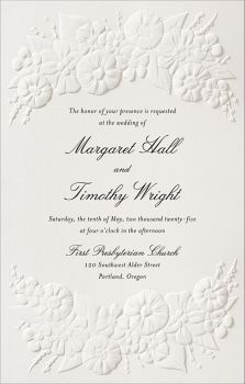 Embossed Meadow Wedding Invitation Paper Source