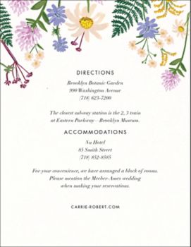 Summer Fronds Information Card