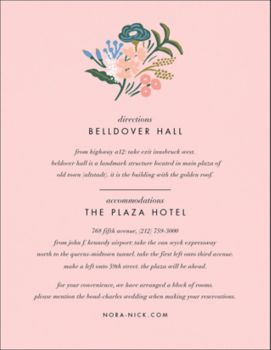 Floral Tapestry Information Card