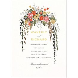 Paper Source Fineline Foil Wedding Invitation