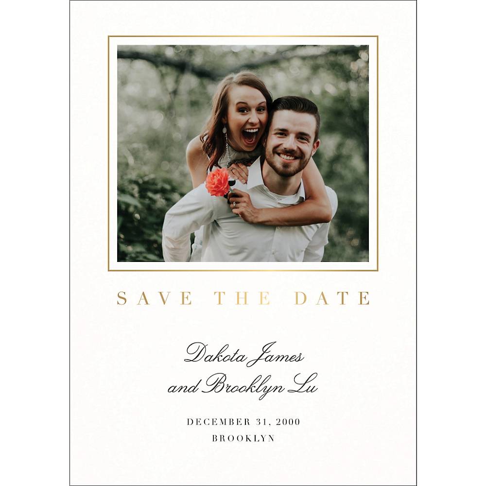 This Moment Foil Save the Date Card