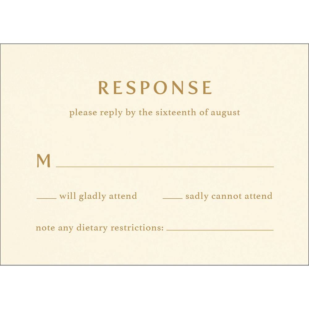 Anemone Response Card