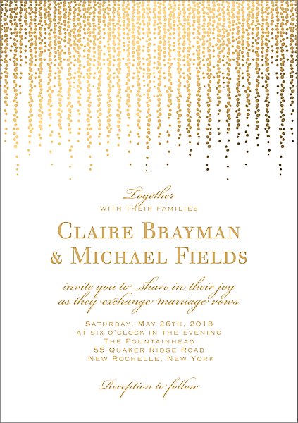 Chandelier Wedding Invitations