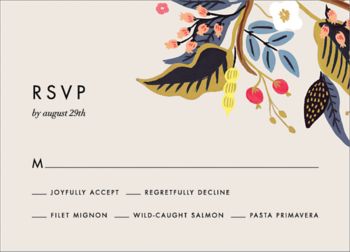 Egret Garden Response Card