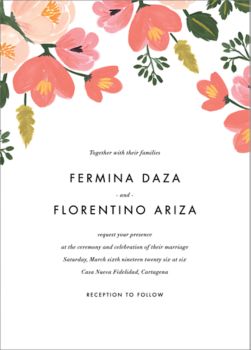 Pastel Petals Wedding Invitation