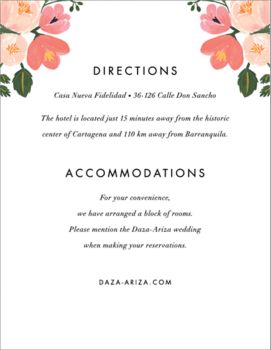 Pastel Petals Information Card