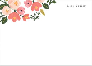 Pastel Petals Stationery