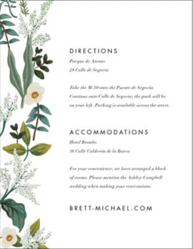 Meadow Garland Information Card