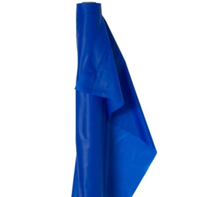ExtraLong Royal Blue Plastic Table Cover Roll 40" x 250' Cut to Fit