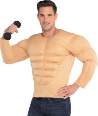 Muscle Shirt Halloween Costume Accessory for Men, One Size 809801705417