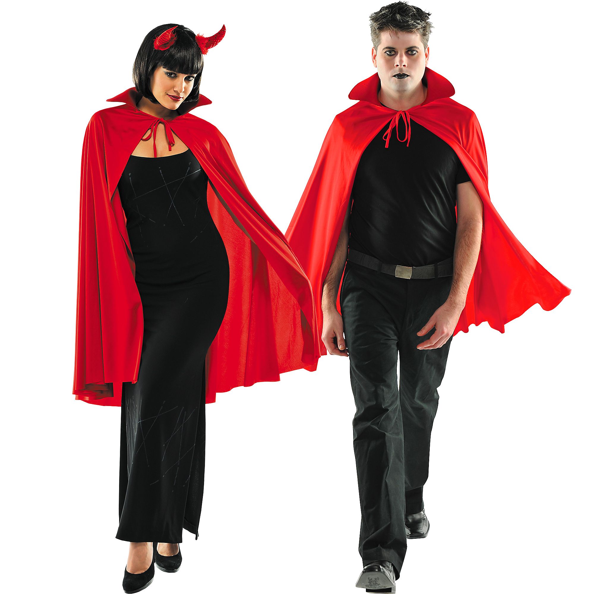 Red Cape Deluxe Halloween Costume Accessories for Adults, One Size ...