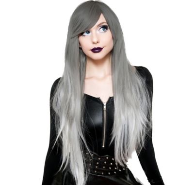 white wig halloween costume