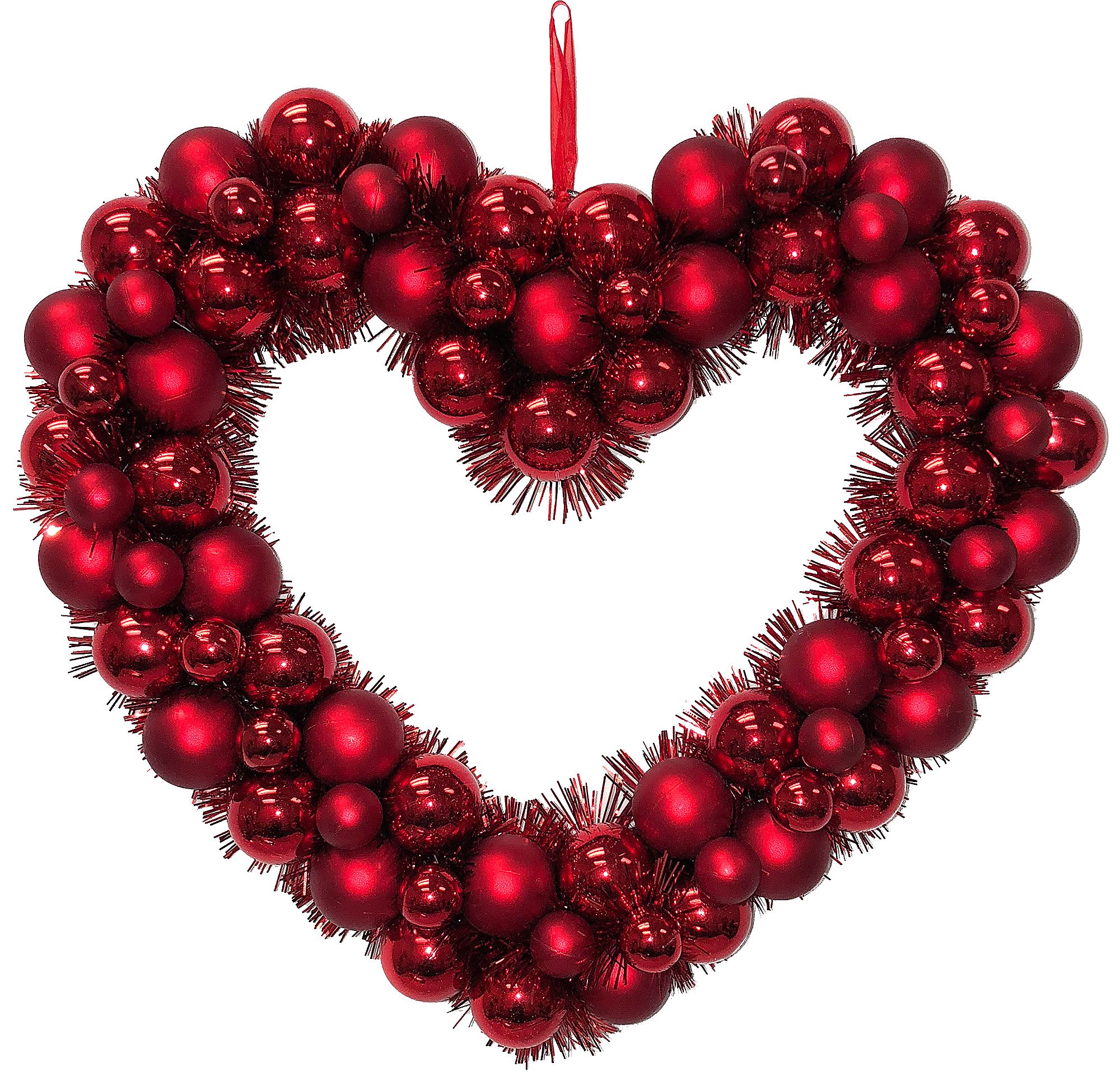 Red Heart Wreath Valentine S Day Decorations 16 W X 15 H