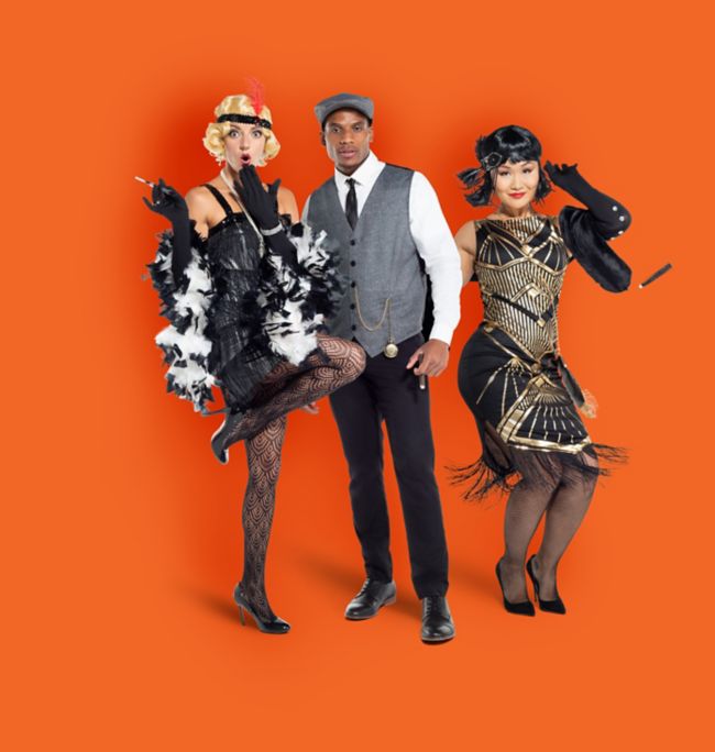 People dressed in Gatsby inspired costumes