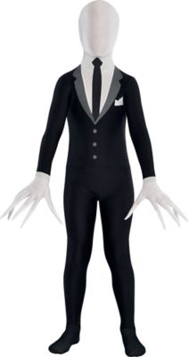 Slender Man Partysuit Halloween Costume for Teens, Small, with Double