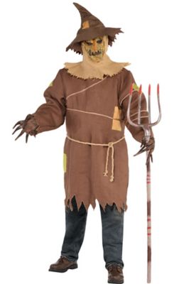Scary Scarecrow Halloween Costume for Adults, Plus Size, with