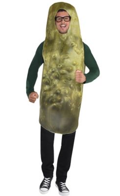 Dill Pickle Funny Halloween Costume Men Standard Size Food Cucumber