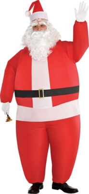 Amscan Inflatable Santa Costume for Adults, Standard, with Included