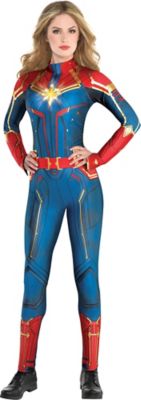 LightUp Captain Marvel Halloween Costume for Women, Extra Large (1416