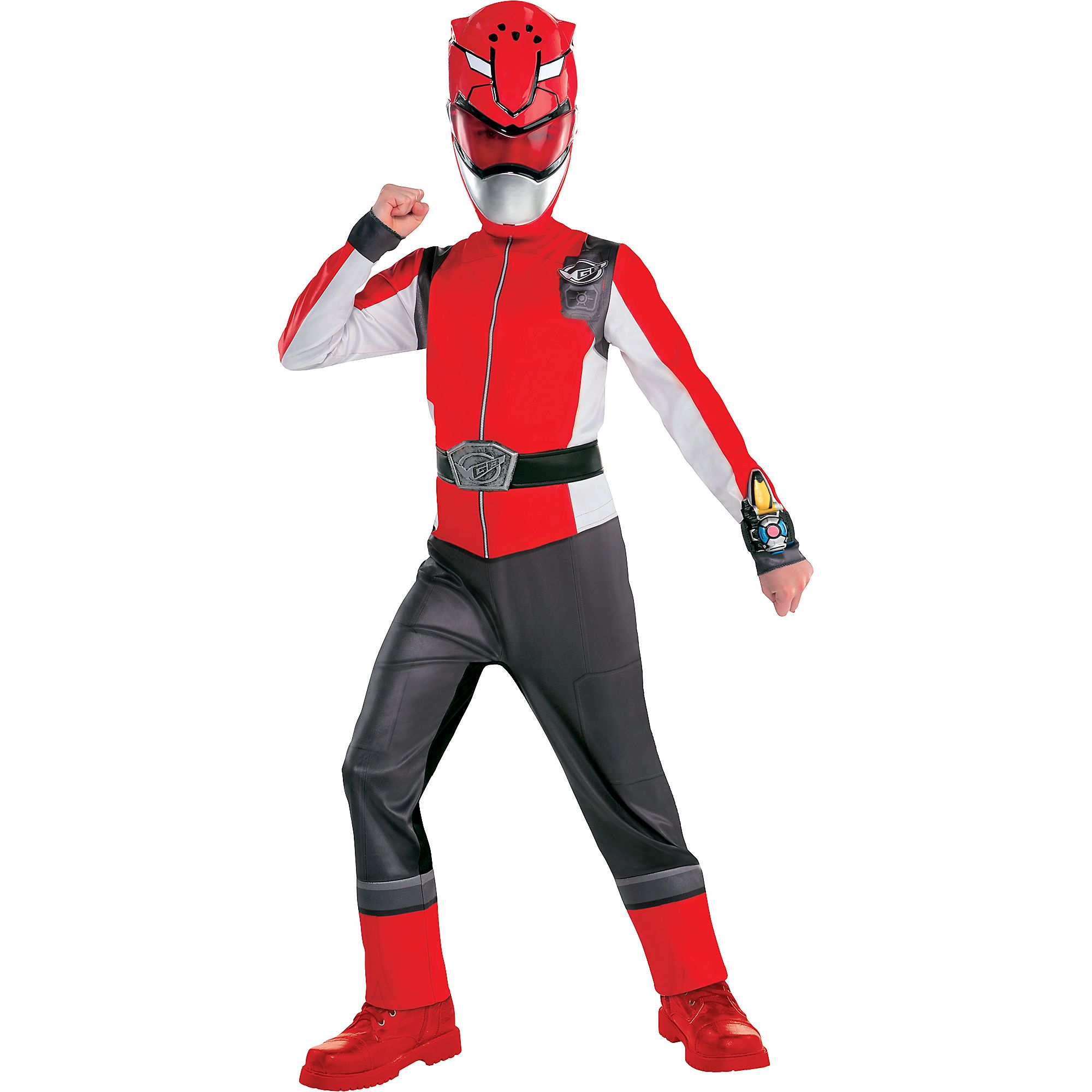 Beast Morphers Red Ranger Halloween Costume for Boys, Power Rangers ...