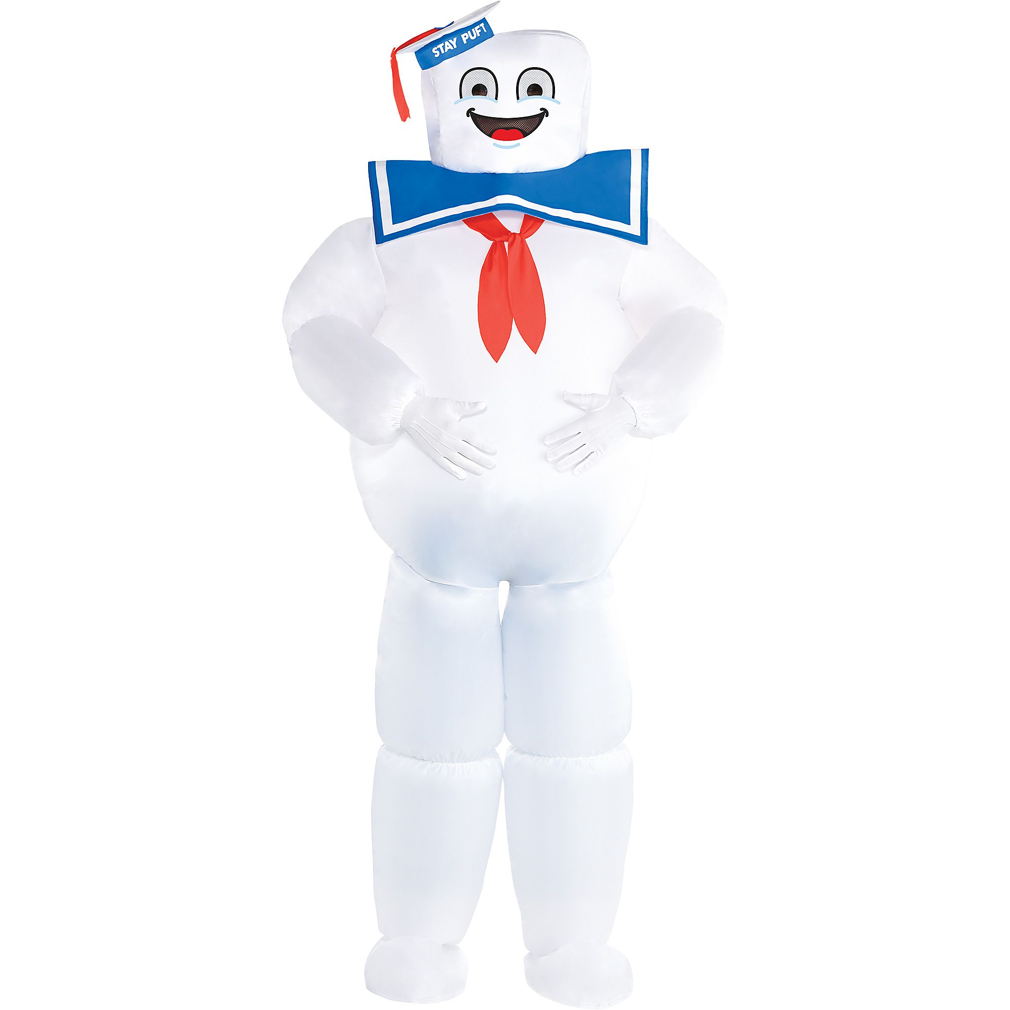 Stay Puft Marshmallow Man Halloween Costume - Ghostbusters Inflatable Stay Puft Marshmallow Man Costume Adult