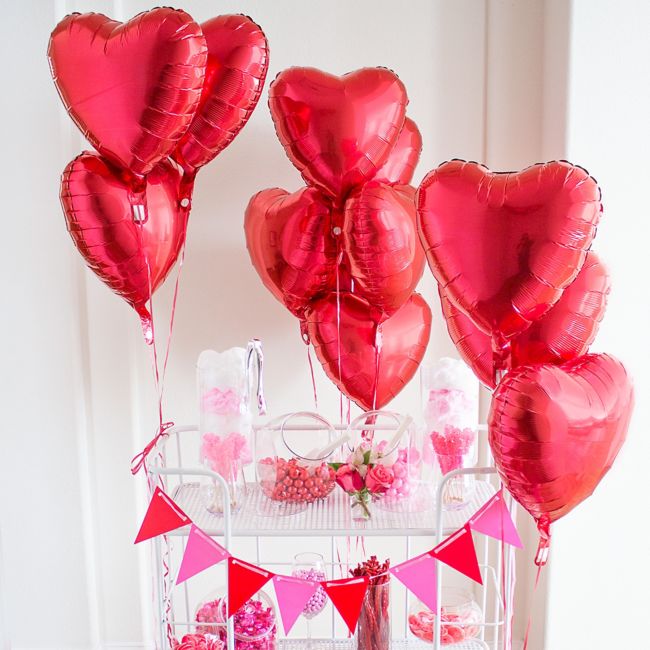 18 Inch Red Pink White Heart Printed Balloons 24pcs for Kids Valentine‘s Day Party Games Classroom Exchange Prizes Valentine Party Decorations kids Valentines Day Party Favors Punch Balloons