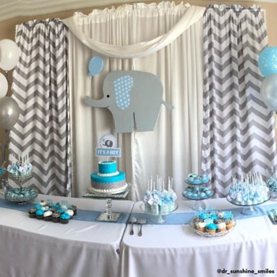 pink and grey baby shower theme