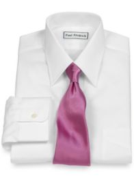 Luxury 140's Cotton Straight Collar Dress Shirt | Paul Fredrick
