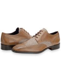 Italian Wool & Leather Wingtip Oxford Shoe from Paul Fredrick