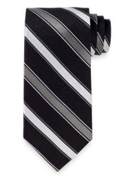 Stripe Woven Silk Tie $50.00 AT vintagedancer.com