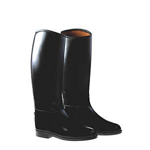 Saxon Syntovia Tall Dress Riding Boots with Elastic Stretch Panel Black Ladies 