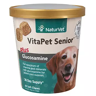 NaturVet Vita Pet Senior Plus Glucosamine - 60 ct