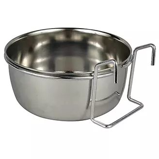 Stainless Steel Coop Cup 30 Oz w/Wire Dish Holder