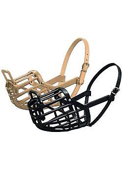 Size 7 Tan OmniPet M180-7 Italian Basket Dog Muzzle 