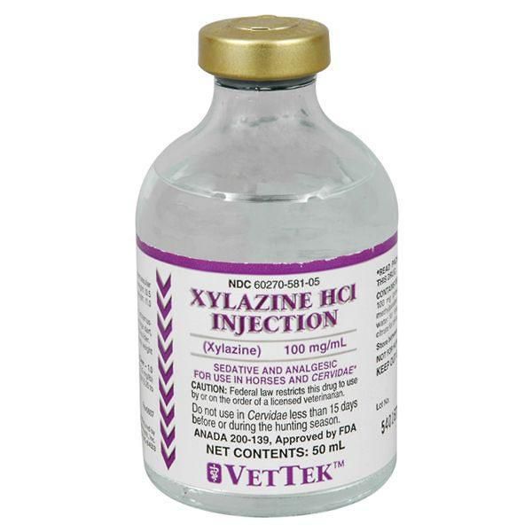 Xylazine HCl Injection 100mg/ml 50ml Vial