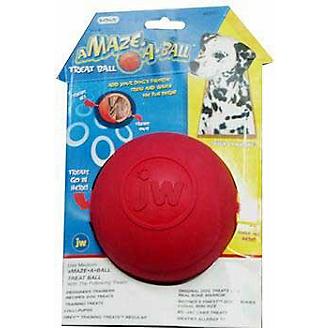 JW Pet Amaze-A-Ball Rubber Treat Ball