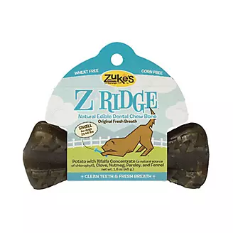 Zukes Z-Ridge Natural Edible Dental Chew Bone
